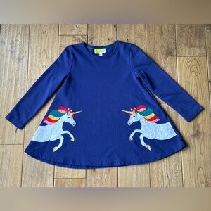 Mini Boden Unicorn Tunic Swing Top size 5-6